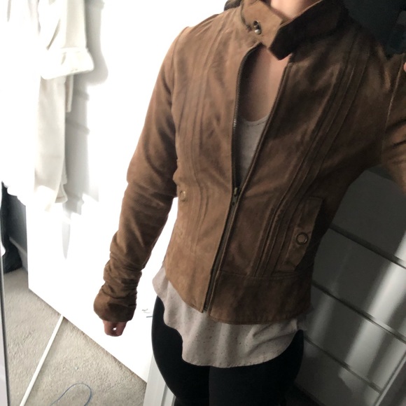 Tan Leather Jacket - Picture 2 of 8